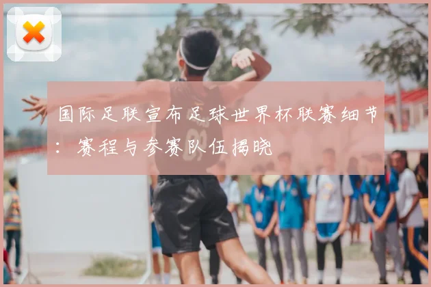 国际足联宣布足球世界杯联赛细节：赛程与参赛队伍揭晓